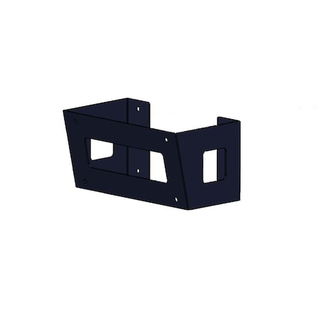 Pc Enclosures Optional Tilt Bracket - Black Powder Coated Steel for LCD Guardian Tilt Bracket Black Powder Coated Steel